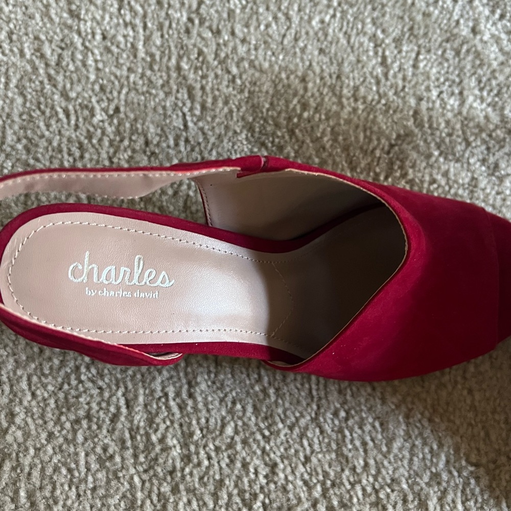 Charles by Charles David Red Pump